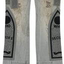 GRAY PATCHED ARCH PANTS