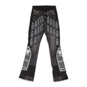 BLACK PATCHED ARCH PANTS
