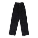 BLACK HUSK WIDE LEG PANTS