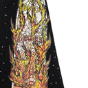 BLACK FLAME GLASS SWEATSHORTS