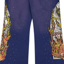 INDIGO FLAME GLASS SWEATPANTS