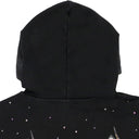BLACK FLAME GLASS HOODIE