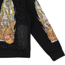 BLACK FLAME GLASS HOODIE