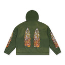 GREEN FLAME GLASS HOODIE