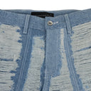 BLUE MRDR MOTO STRAIGHT-FIT JEANS