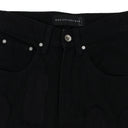 BLACK FLYAWAY STRAIGHT-FIT JEANS