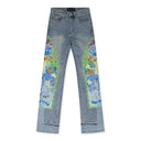 BLUE COWBOY STRAIGHT-FIT JEANS