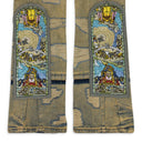 BLUE UNFURLED STRAIGHT-FIT JEANS