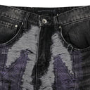 BLACK TECHNO STRAIGHT-FIT JEANS
