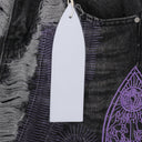 BLACK TECHNO STRAIGHT-FIT JEANS