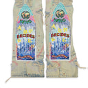 BLUE STUDDED STRAIGHT-FIT JEANS