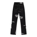 BLACK GNARLY STRAIGHT-FIT JEANS