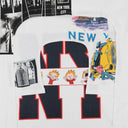 WHITE ARCHED COLLAGE T-SHIRT