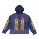 INDIGO FLAME GLASS HOODIE