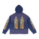 INDIGO FLAME GLASS HOODIE