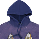 INDIGO FLAME GLASS HOODIE