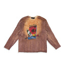 RUST GATHERED ST LUCY JERSEY T-SHIRT