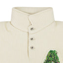 IVORY PUFFED RUGBY BUTTON-DOWN SHIRT