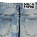 MULTICOLOR STUDDED RELAXED-FIT JEANS
