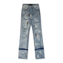 BLUE AMPLIFIED STRAIGHT-FIT JEANS