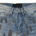 BLUE AMPLIFIED STRAIGHT-FIT JEANS