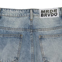 BLUE AMPLIFIED STRAIGHT-FIT JEANS