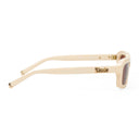 WHITE/BROWN STEVE FRAME SUNGLASSES