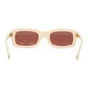 WHITE/BROWN STEVE FRAME SUNGLASSES