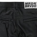 BLACK MRDR LEATHER PANTS