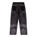 BLACK SEQUIN POCKET TROUSERS