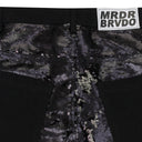 BLACK SEQUIN POCKET TROUSERS