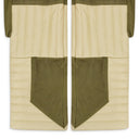 TAN RAISED WINDOW (LEATHER) PANTS