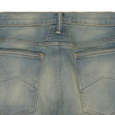 YELLOW DENIM STRAIGHT-FIT JEANS