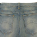 YELLOW DENIM STRAIGHT-FIT JEANS