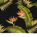 BLACK SNAP HAWIIAN BUTTON-DOWN SHIRT