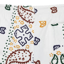 CREAM LOGO SWIM TRUNKS