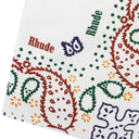 CREAM LOGO SWIM TRUNKS