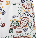 CREAM LOGO SWIM TRUNKS