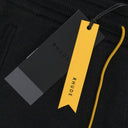 BLACK GP KNIT SCRIPT SHORTS
