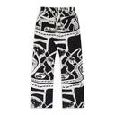 BLACK/WHITE STRADA SILK TRACK PANTS