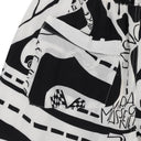 BLACK/WHITE STRADA SILK TRACK PANTS