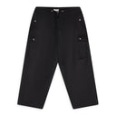 BLACK WASHED PARACHUTE PANTS TRACK PANTS
