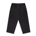 BLACK WASHED PARACHUTE PANTS TRACK PANTS