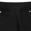 BLACK WASHED PARACHUTE PANTS TRACK PANTS