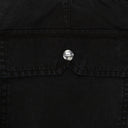 BLACK WASHED PARACHUTE PANTS TRACK PANTS