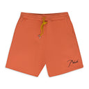 ORANGE SCRIPT LOGO SHORTS