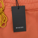 ORANGE SCRIPT LOGO SHORTS