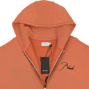 ORANGE ZIP UP HOODIE