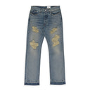 BLUE BEACH BUM DENIM STRAIGHT-FIT JEANS