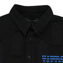 BLACK LINK WINDOW BUTTON-DOWN SHIRT